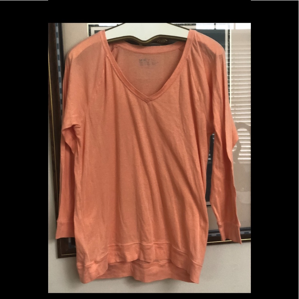 Unity Top, 3/4 Sleeve Length, Orange, XL